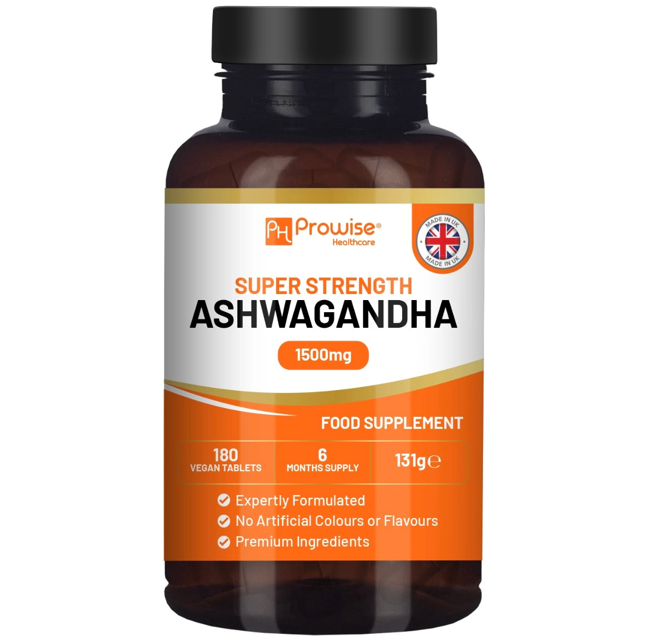 Ashwagandha 1500mg 180 Vegan Tablets